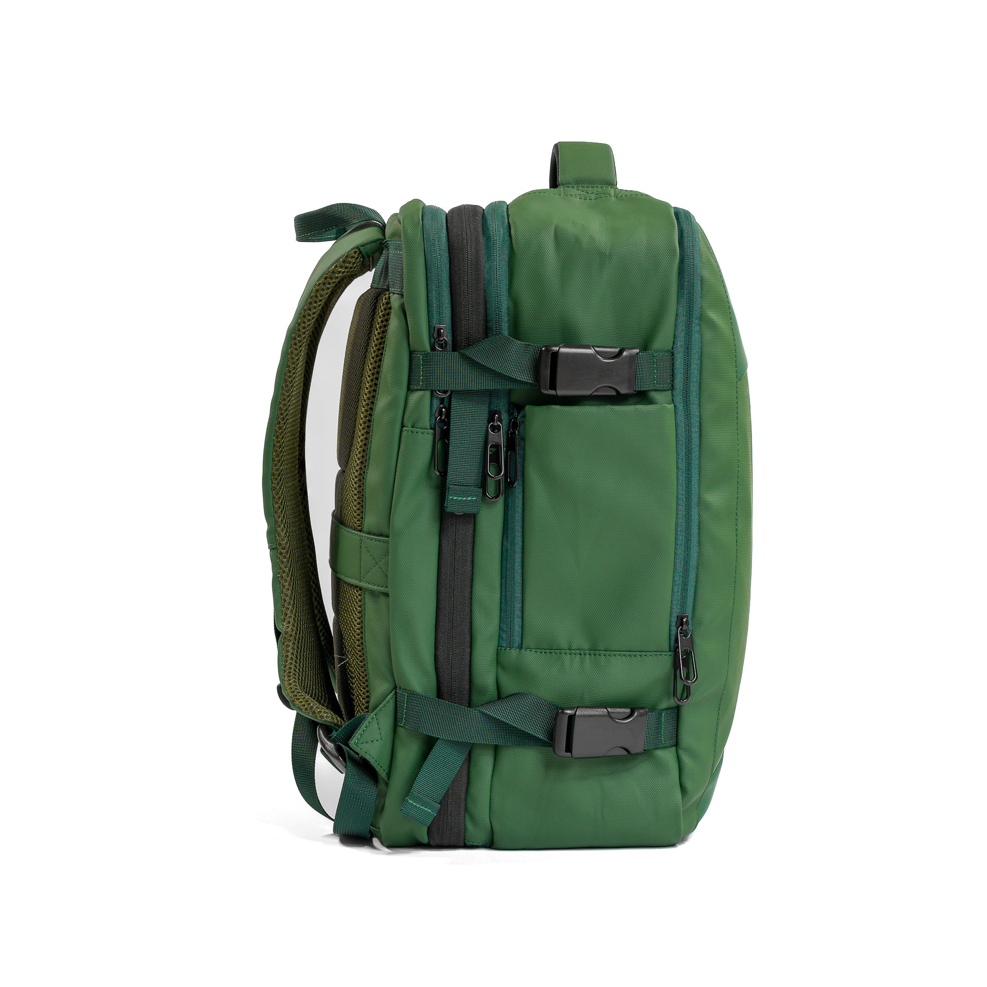 Pack Go and Explore Green Backpack side view