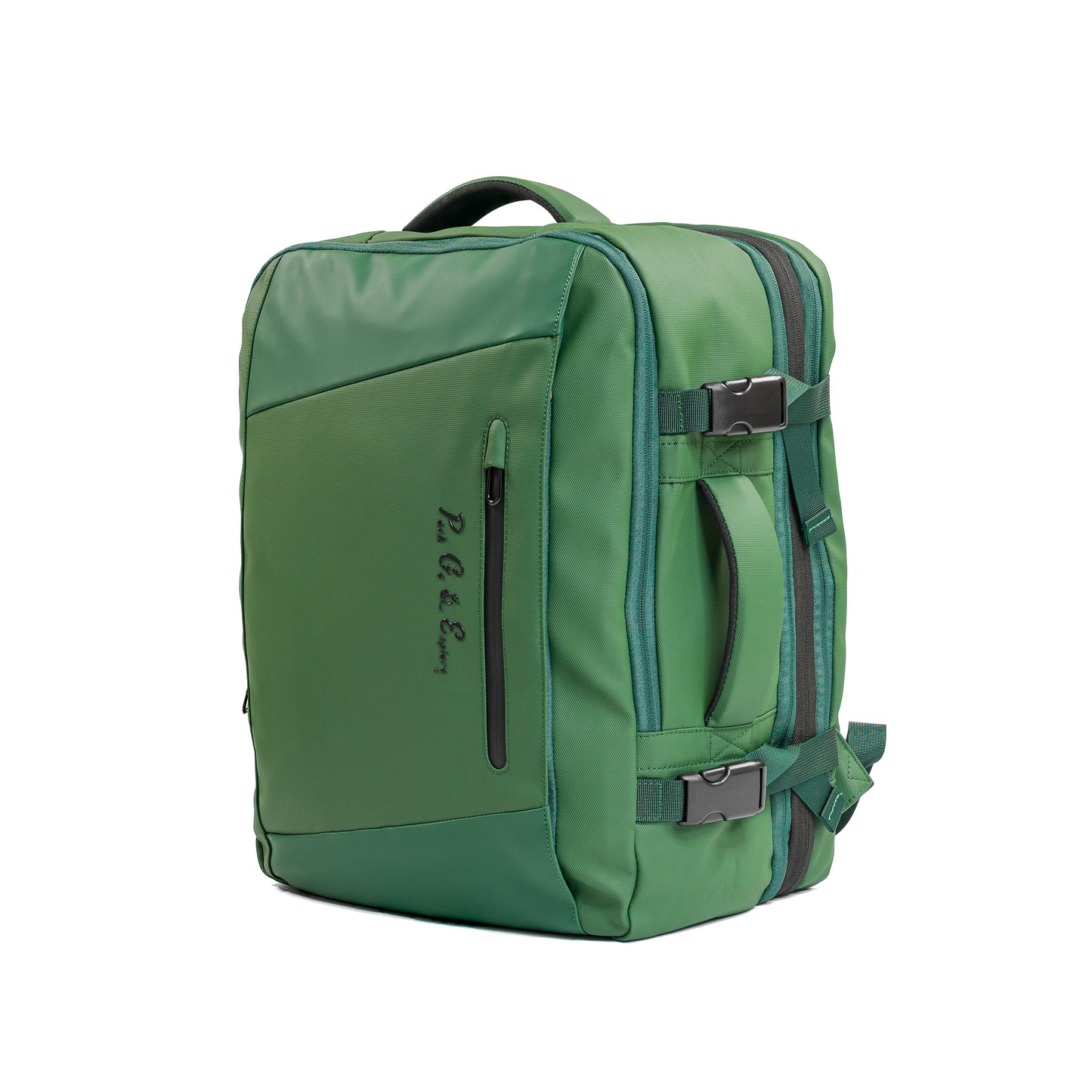 Pack Go and Explore Green Backpack side view