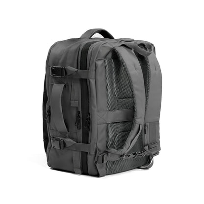 Pack Go and Explore Backpack Gray side view