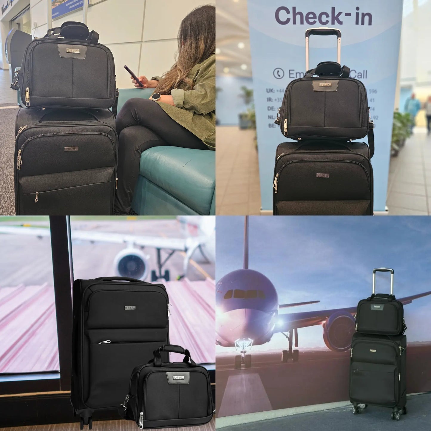 Four Photos of Pack Go & Explore 2 pieces Luggage Set